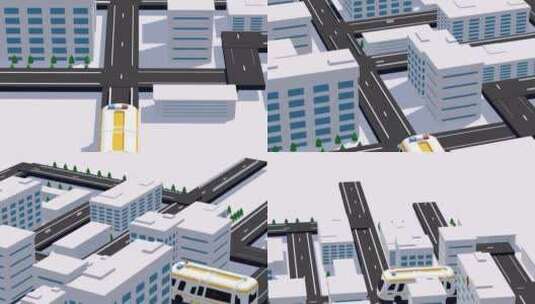 城市三维动画高清在线视频素材下载