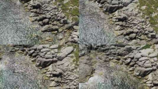 岸边的岩石高清在线视频素材下载