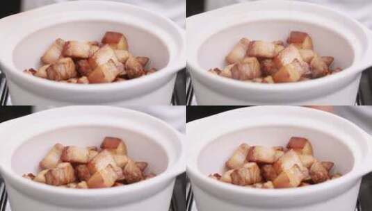【镜头合集】黄酒炖东坡肉  (1)高清在线视频素材下载
