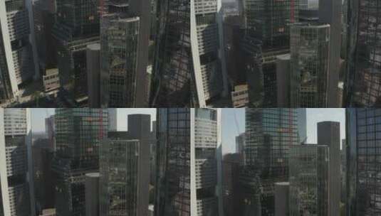 空中近景中的建筑物和摩天大楼高清在线视频素材下载