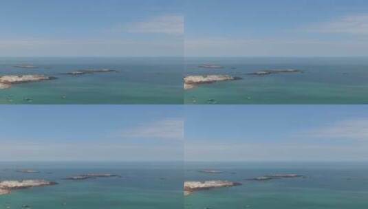大自然蓝色海洋风景竖屏航拍高清在线视频素材下载