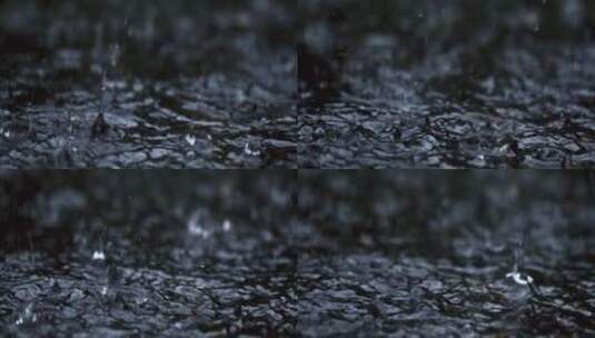 雨水滴落唯美慢镜头高清在线视频素材下载