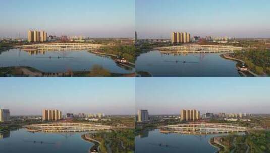 庆阳城市航拍高清在线视频素材下载