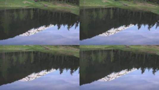 湖中美丽的倒影高清在线视频素材下载