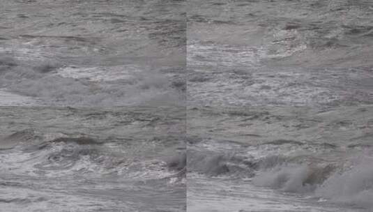 海浪翻滚的特写镜头高清在线视频素材下载