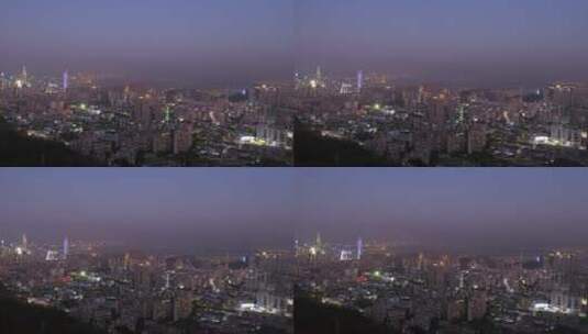 深圳蛇口小南山上的夜景高清在线视频素材下载