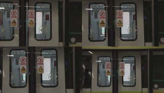 地铁车门高清在线视频素材下载
