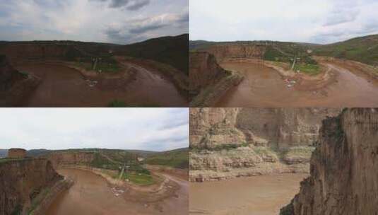干涸的黄河高清在线视频素材下载