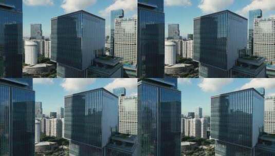 深圳联想超级总部新大厦建筑特写镜头高清在线视频素材下载