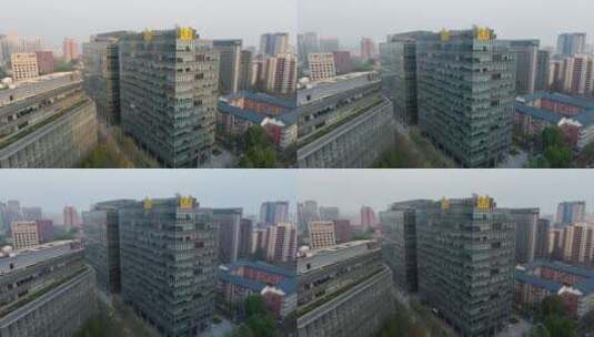 北京街景 搜狐大楼 白天光线变化 延时高清在线视频素材下载
