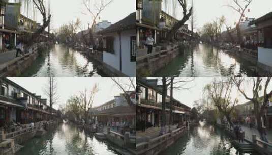 周庄古镇（苏州昆山）航拍全景高清在线视频素材下载