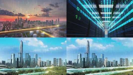 科技化智慧城市高清在线视频素材下载