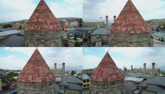 城镇屋顶拍摄高清在线视频素材下载