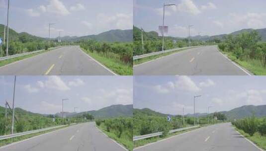 北京平谷公路行驶地拍高清在线视频素材下载