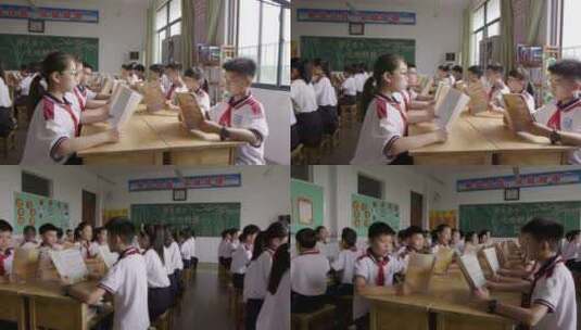 学校六一小学中学校园生活学生时代高清在线视频素材下载
