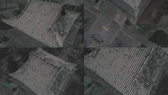 西安空镜航拍钟楼城楼城墙古建筑鹳雀楼景点高清在线视频素材下载