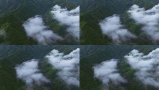 山脉云层航拍实拍4K高清在线视频素材下载