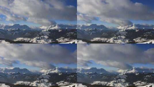 白雪皑皑的雪山高清在线视频素材下载