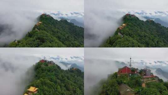 南五台山 钟南山 秦岭 云海 日出 云彩 蓝天高清在线视频素材下载