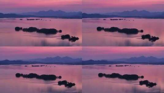 原创4K杭州千岛湖空镜高清在线视频素材下载