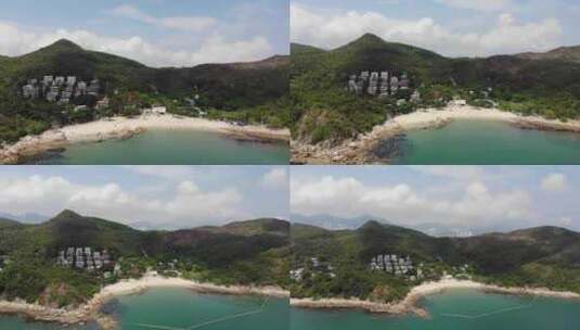 香港海边度假村 旅游景点高清在线视频素材下载
