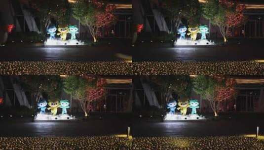 阿里巴巴双11狂欢购物节灯光秀高清在线视频素材下载
