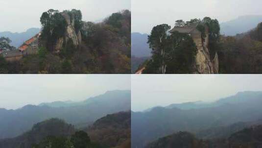 秦岭山脉秋季风景高清在线视频素材下载