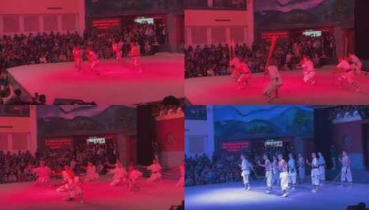 少林寺武术表演高清在线视频素材下载