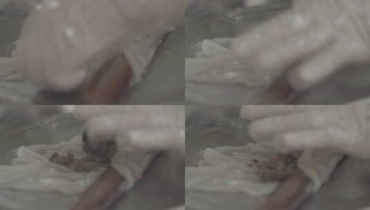 肠粉制作高清在线视频素材下载