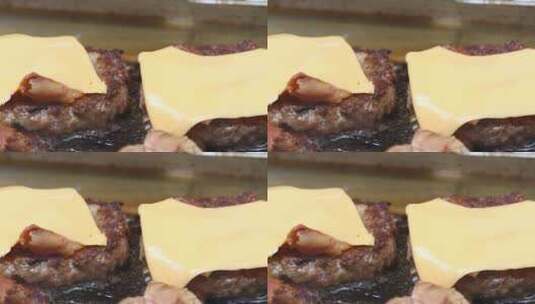 芝士 汉堡肉高清在线视频素材下载
