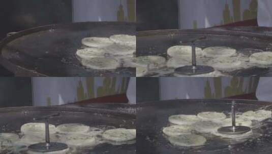 葱油饼制作高清在线视频素材下载