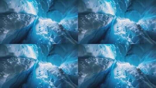 冰川冰裂缝高清在线视频素材下载