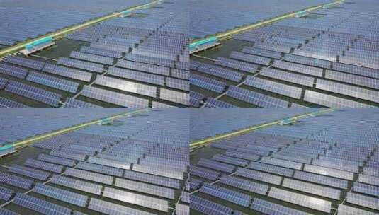 光伏基地 太阳能板高清在线视频素材下载