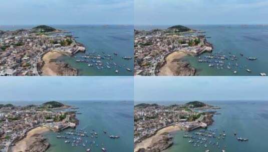 福州平潭渔村航拍高清在线视频素材下载