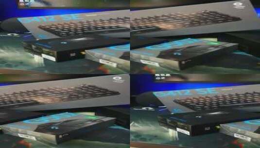 酷黑电竞房炫酷键盘鼠标 高清罗技G键盘鼠标高清在线视频素材下载
