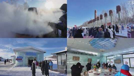 冰雪旅游季合集高清在线视频素材下载