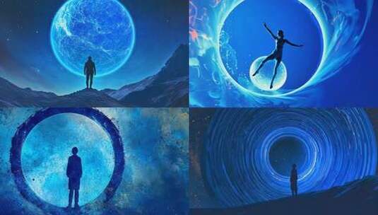 人类与宇宙 生存的意义 人类进化起源片头高清在线视频素材下载