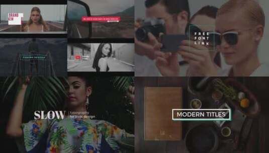 时尚现代标题字幕条广告宣传采访AE模版高清AE视频素材下载