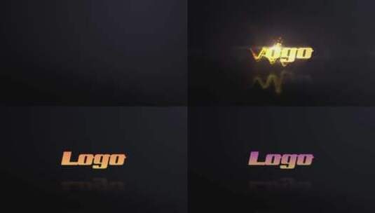 8个多彩明亮的企业组织logo标志标识展示AE模板高清AE视频素材下载