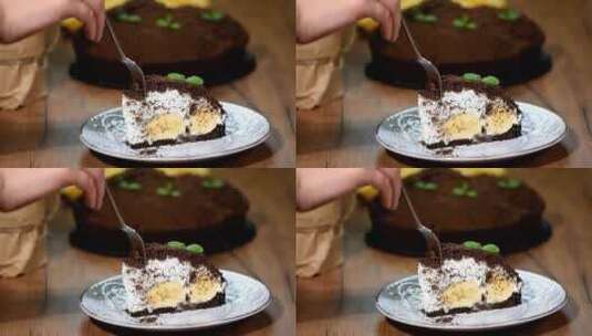 精致甜品蛋糕点心糕点高清在线视频素材下载
