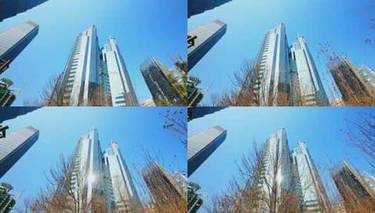 4K北京国贸CBD建筑实拍高清在线视频素材下载