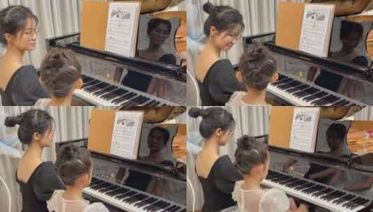 六一儿童节小朋友儿童钢琴音乐会高清在线视频素材下载