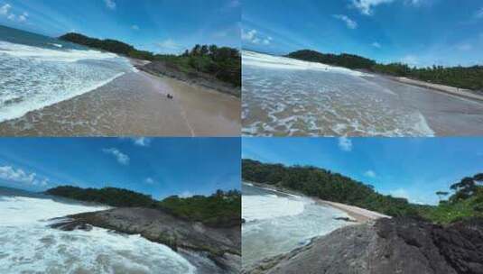 巴西巴伊亚州伊塔卡雷的蒂里卡海滩。旅游景高清在线视频素材下载