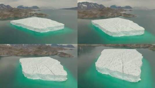 冰山，全球变暖，海洋，格陵兰岛高清在线视频素材下载