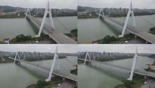 鹧鸪江大桥高清在线视频素材下载