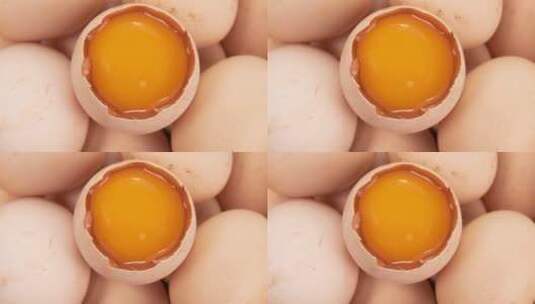 乡里土鸡蛋美食4k视频高清在线视频素材下载