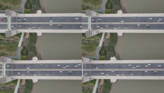 福建泉州田安大桥交通航拍高清在线视频素材下载
