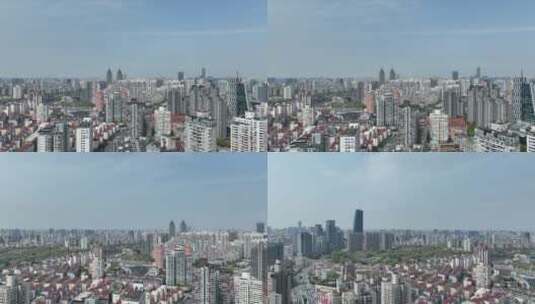 上海长宁区航拍风光高清在线视频素材下载