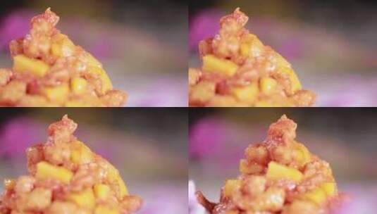 糖醋里脊菠萝古老肉番茄鸡柳高清在线视频素材下载