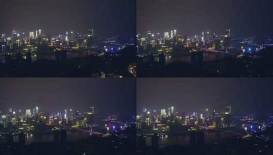 重庆嘉陵江城市夜景高清在线视频素材下载